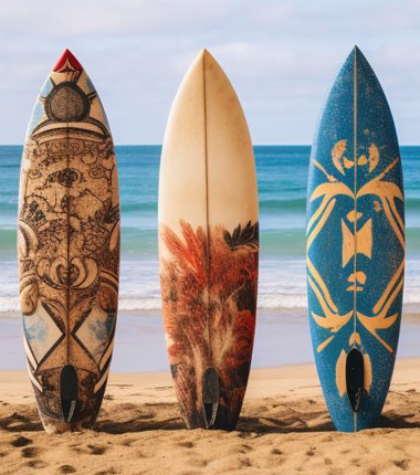 Planche de surf à décor moderne