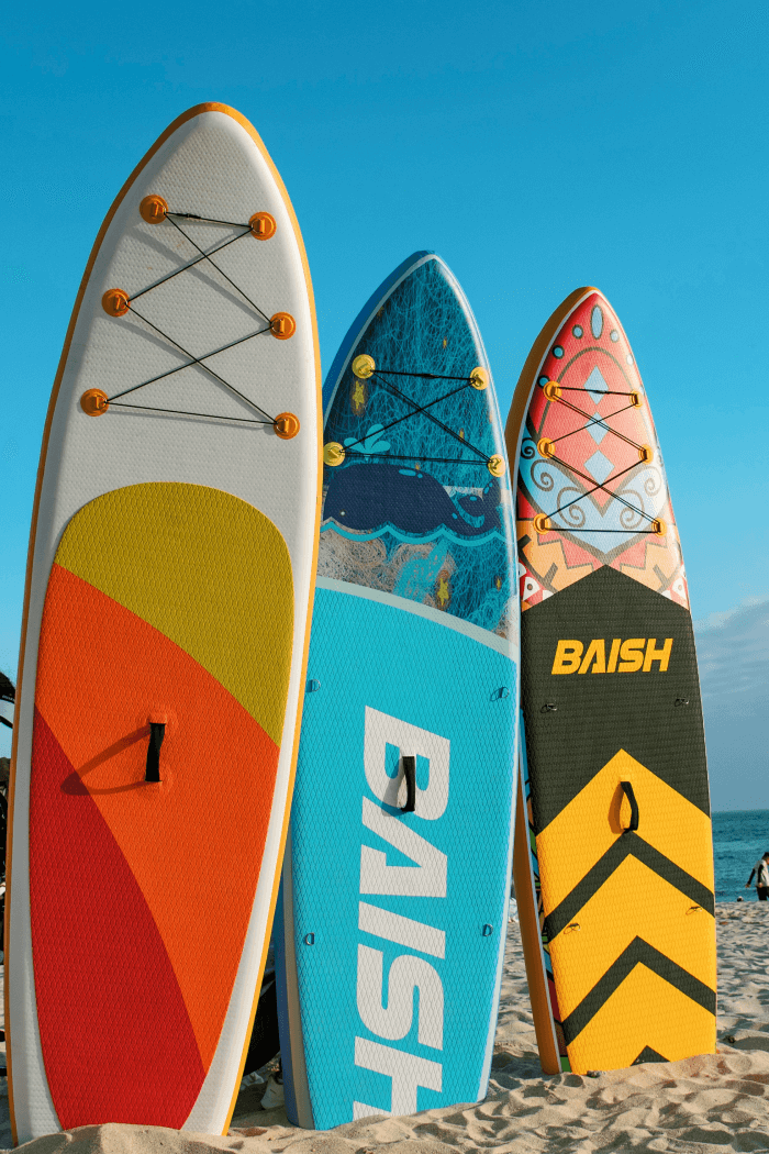 Yellow Printed Surfboard